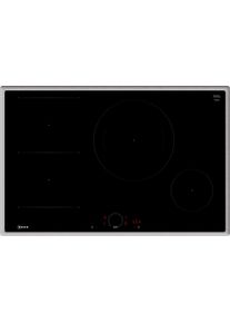 Neff Induktions-Kochfeld "T58SHS1L0", grau (silberfarben), B:80,2cm H:5,5cm T:52,3cm, Kochfelder, mit virtueller Twist Touch Bedienung, Induktions-Kochfeld