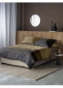 Bettw&auml;sche Irisette "8430", gelb, B/L: 140cm x 200cm, 1 Stk., 1 Stk., Feinbiber, B/L: 90cm x 70cm, 2, Feinbiber, Obermaterial: 100% Baumwolle, Bettw&auml;sche, Bettw&auml;sche, moderner Klassiker mit Rei&szlig;verschluss