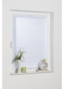 Plissee K-home "Capri", wei&szlig;, B:25cm H:130cm, Obermaterial: 100% Polyester, Plissees, Plissee, Ausbrennerstoff