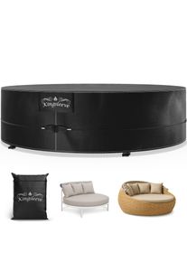 Kingsleeve Abdeckplane Sonneninsel Anthrazit &Oslash;236x67cm 9100mm Wassers&auml;ule