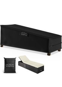 Kingsleeve Abdeckplane Sonnenliege Anthrazit 200x75x40/70cm 9100mm Wassers&auml;ule