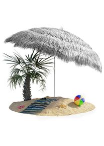 Kingsleeve Parasol Hawaii Lichtgrijs &Oslash;160cm UV-bescherming 30+
