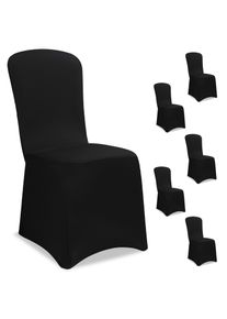 Detex Stuhlhusse 6er-Set Schwarz OEKO-TEX