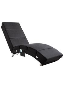 Casaria Relaxliege London Anthrazit mit Massage- & Heizfunktion