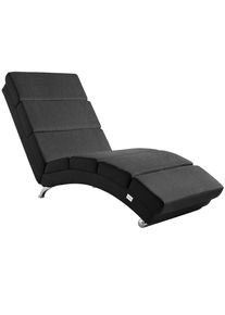 Casaria Relaxliege London Anthrazit Webstoff