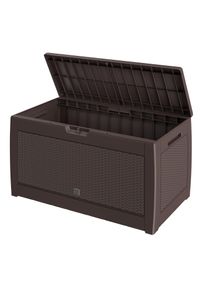Casaria Gartenbox Rato 310L Braun Rattan Optik wasserdicht