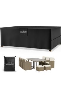 Kingsleeve Abdeckplane Sitzgruppe Anthrazit 308x138x89cm 9100mm Wassers&auml;ule