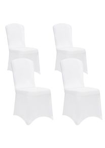 Detex Stuhlhusse 4er-Set Wei&szlig; OEKO-TEX