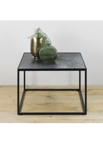Beistelltisch SPINDER DESIGN "Tijl", schwarz (schwarz, schwarz, schwarz), B:60cm H:40cm T:60cm, Tische, Beistelltisch, Metall, 60 x 40 x 60 cm, Fliese