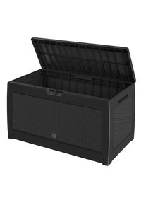 Casaria Gartenbox Rato 310L Anthrazit Rattan Optik wasserdicht