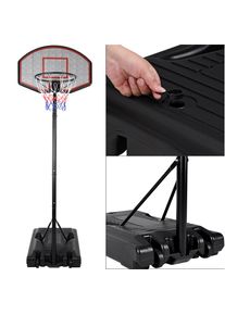 Deuba Basketballkorb h&ouml;henverstellbar 205-305cm mit Rollen