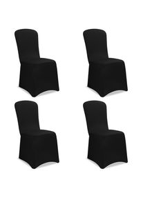 Detex Stuhlhusse 4er-Set Schwarz OEKO-TEX