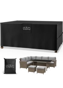 Kingsleeve Abdeckplane Sitzgruppe Anthrazit 242x162x100cm 9100mm Wassers&auml;ule