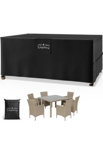 Kingsleeve Abdeckplane Sitzgruppe Anthrazit 180x120x74cm 9100mm Wassers&auml;ule