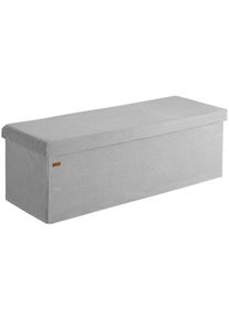 Casaria Opbergbank Grijs Koord 114x38x38cm MDF opvouwbaar
