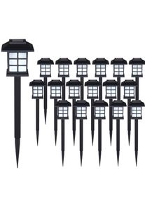Monzana LED Solarleuchten 18er-Set Schwarz