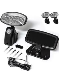 Monzana LED Solar-Wandlampe 2er-Set Bewegungsmelder
