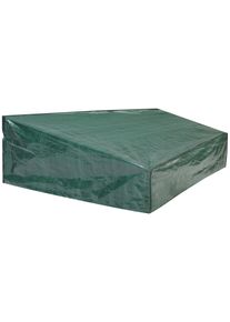 Kingsleeve Abdeckung Gartenm&ouml;bel Gr&uuml;n 197x68x32/62cm