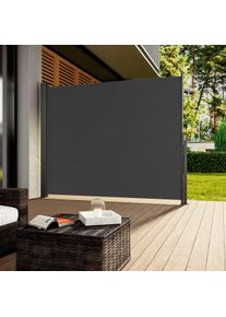 Casaria Windscherm Nosara Antraciet 160x300cm Uittrekbaar