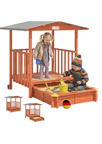 Spielwerk Sandkasten Merle UV-Schutz 50+ &uuml;berdachte Spielveranda