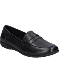 Ballerina Josef Seibel "Fenja 22, black-black", Damen, Gr. 42, schwarz (schwarz, schwarz), Obermaterial: 100% Rindsleder Leather cow., Schuhe Ballerina
