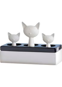 Luftbefeuchter Maximex "Katzenfamilie", schwarz-wei&szlig; (wei&szlig;, schwarz), B:22cm H:15,5cm T:8,5cm, Luftbefeuchter, Luftbefeuchter, verbessert das Raumklima