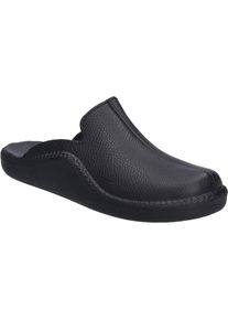 Hausschuh Josef Seibel "Monaco 202 G, schwarz", Herren, Gr. 45, schwarz, Obermaterial: 100% Rindsleder Leather cow., Schuhe Hausschuh