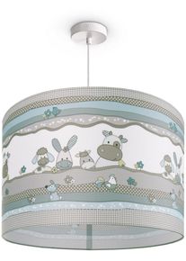 Paco Home Pendelleuchte "Cosmo 210", wei&szlig;, 1, &Oslash; 45,5cm H: 27cm, Leuchten, Kinderlampe Deckenlampe LED Kinderzimmer Lampe Tier-Motiv, E27, Pendelleuchte