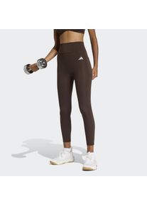 Trainingstights adidas Performance "OPTIME ESSENTIALS 7/8-LEGGINGS, OHNE VORDERNAHT", Damen, Gr. XXL, N-Gr, aurora coffee, normal, gr., Obermaterial: 85% Polyester, 15% Elasthan, 7/8-L&auml;nge, Hosen Trainingstights