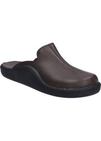 Hausschuh Josef Seibel "Monaco 202 G, mocca", Herren, Gr. 45, braun (mocca), Obermaterial: 100% Rindsleder Leather cow., Schuhe Hausschuh