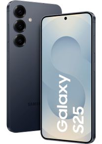 Samsung Smartphone "Galaxy S25", Energieeffizienz: B, blau (blauschwarz), 256 GB, Mobiltelefone, Smartphone