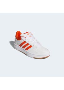 Sneaker adidas Sportswear "HOOPS CLASSIC", Damen, Gr. 43, cloud wei&szlig;, collegiate orange, amber gum, Synthetik, Schuhe Sneaker
