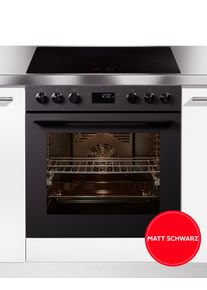 Hanseatic Induktions Herd-Set "HBCO7210A1MB+HI46074C", Energieeffizienz: A+, matt, schwarz, Herdsets, Mattes Herd-Set: modern, edel, pflegeleicht, Induktions Herd-Set