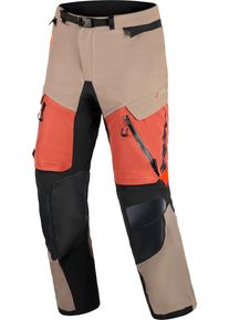 Alpinestars Halo Pro, pantalon en textile DrystarXF , couleur: Marron/Rouge/Noir , taille: XL