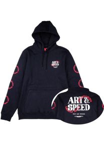 Troy Lee Designs Pink Slips, sweat &agrave; capuche , couleur: Noir/Blanc/Rouge , taille: M