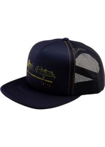 Troy Lee Designs Repeat Trucker Snapback, cap , color: Black/Dark Blue , size: One Size