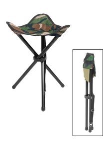 Mil-Tec Tripod Camo, klapstoel , kleur: woodland