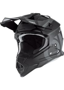 O Neal ONeal 2SRS Slick S23, casque crois&eacute; , couleur: Mat Noir/Gris , taille: XXL