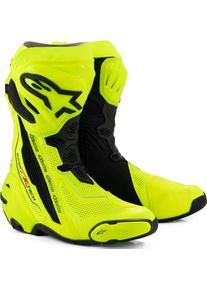 Alpinestars Supertech R Vented, bottes perfor&eacute;es , couleur: Jaune N&eacute;on/Noir , taille: 43 EU