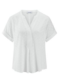 Peter Hahn - Bluse mit Rundhals-Ausschnitt, weiss, Gr. 40, Viskose