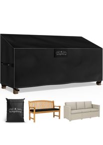 Kingsleeve Abdeckplane Gartenbank Anthrazit 163x66x63/89cm 9100mm Wassers&auml;ule