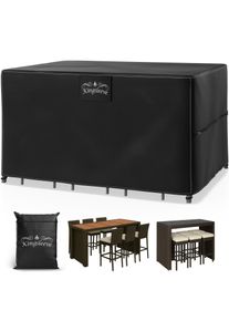 Kingsleeve Abdeckplane Bartisch Anthrazit 187x120x86cm 9100mm Wassers&auml;ule