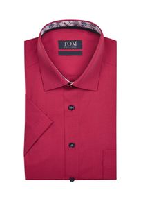 Tom Rusborg OF COPENHAGEN Duże Rozmiary - Tom Rusborg - Niewymagająca prasowania koszula z kr&oacute;tkim rękawem, z kwiatowymi zdobieniami - 53