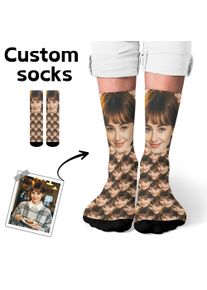 Personalized face customized men's socks fun creative DIY custom photo socks novelty socks Christmas couple birthday party gift