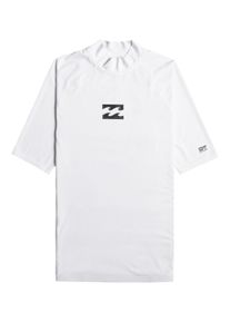 Rash Guard Billabong "Waves All Day", Herren, Gr. L, wei&szlig;, Obermaterial:85% Microfaser, 15% Elasthan;, Shirts Rash Guard