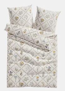 bonprix Lenjerie de pat din linou, bej, 1x 80/80 cm, 1x 135/200 cm