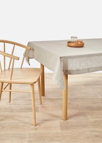 bonprix Față de masă cu in, maro, Lxl 160/130 cm