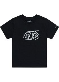 Troy Lee Designs Badge, t-shirt youth , color: Black/Light Grey , size: S