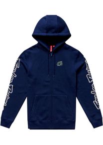 Troy Lee Designs Badge, zip hoodie , color: Dark Blue , size: XXL