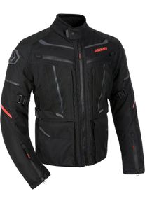 ARMR Kumaji 3.0 WP, textile jacket waterproof , color: Black/Red , size: 3XL